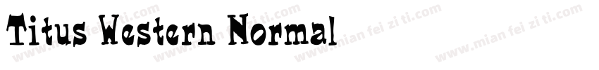 Titus Western Normal字体转换